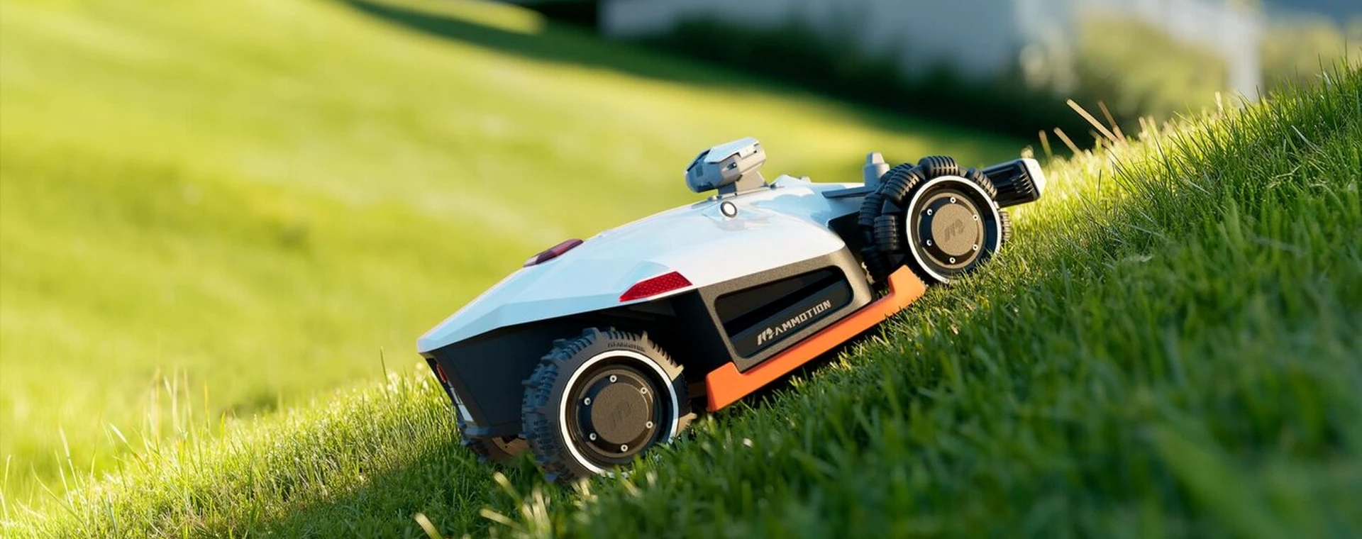 Robotic mower maintaining a residential property